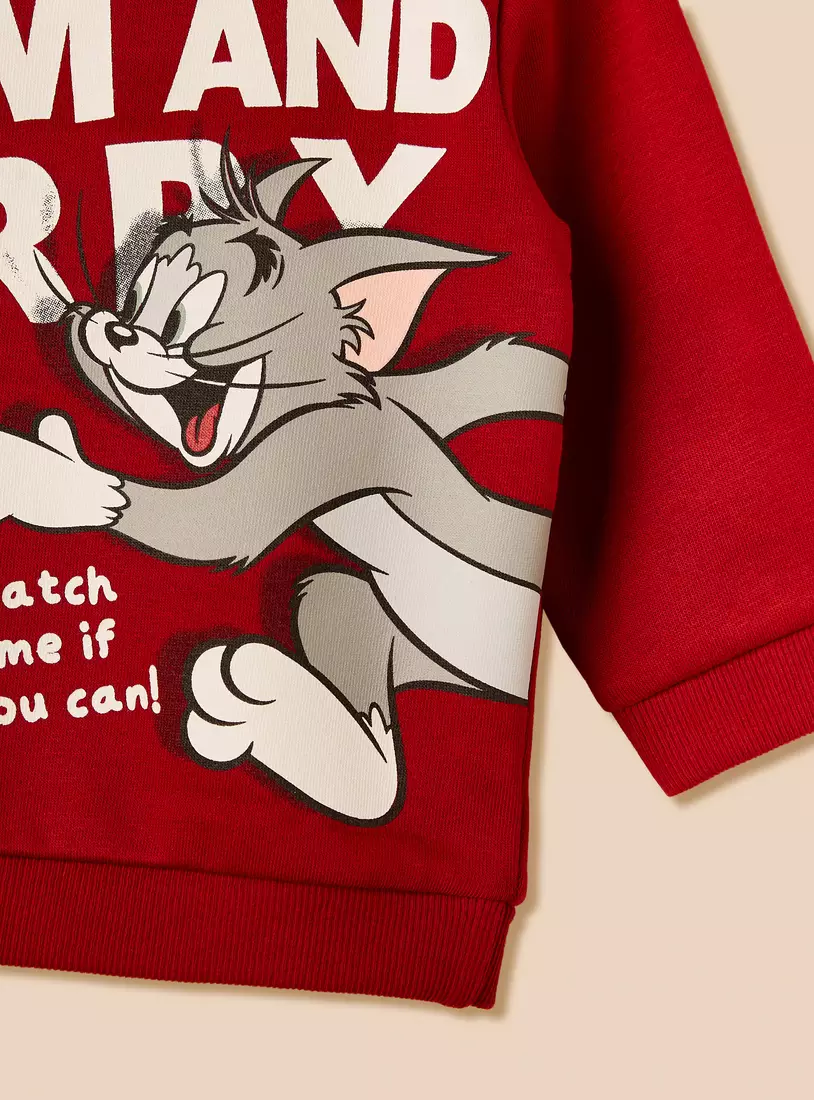 Tom and Jerry Print Sweatshirt-4