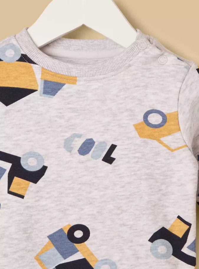 Tractor Print Sweatshirt-3