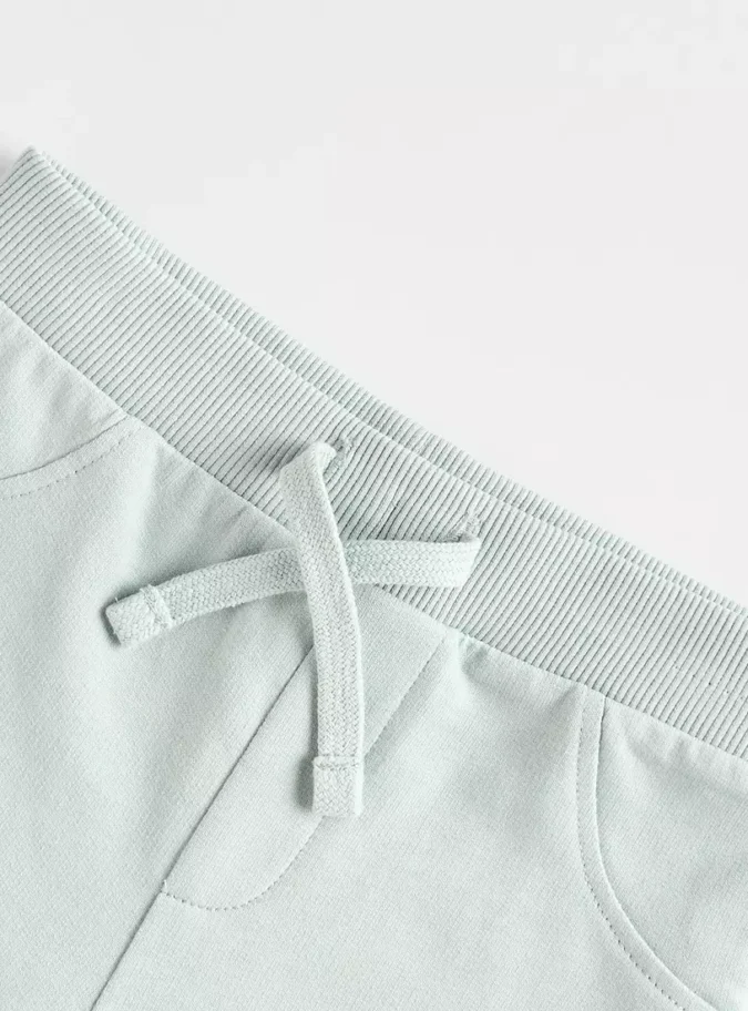 Typographic Print Cotton Shorts-4