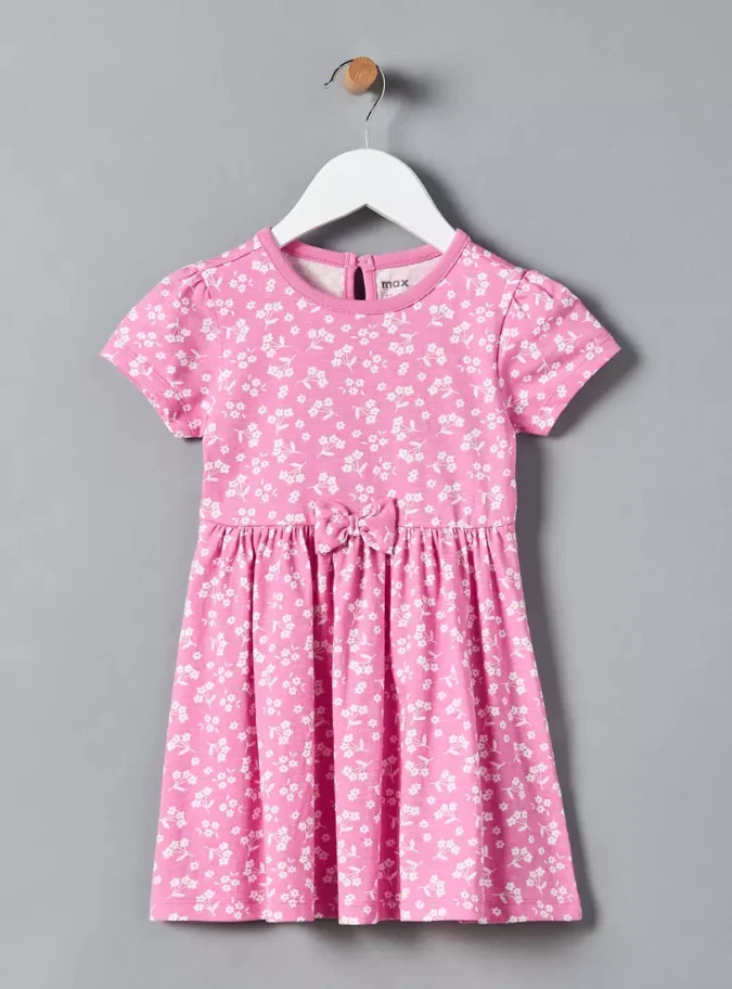 All-Over Floral Print Cotton Dress-1