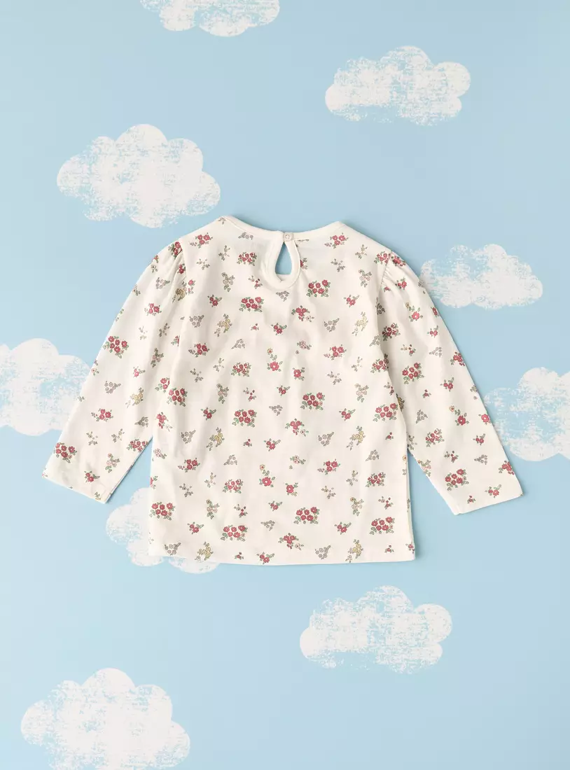 All-Over Floral Print T-shirt-2