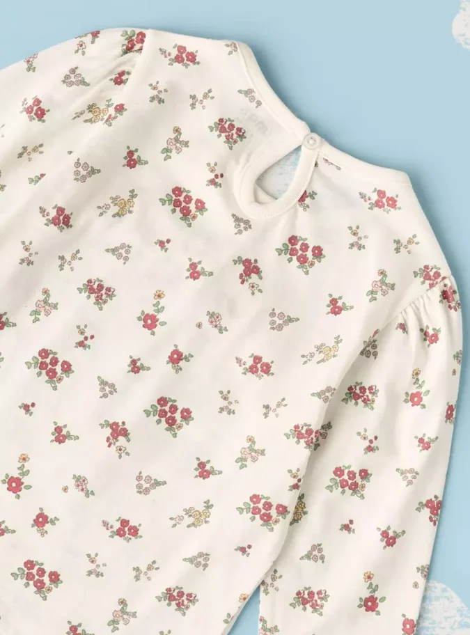 All-Over Floral Print T-shirt-4