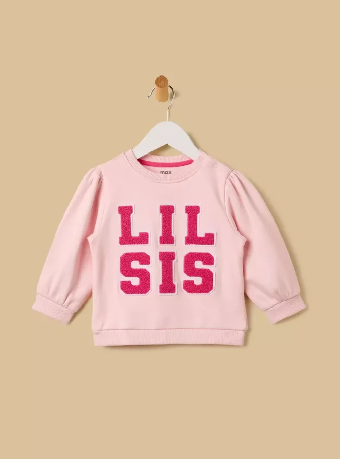 Applique Accent Sweatshirt-1