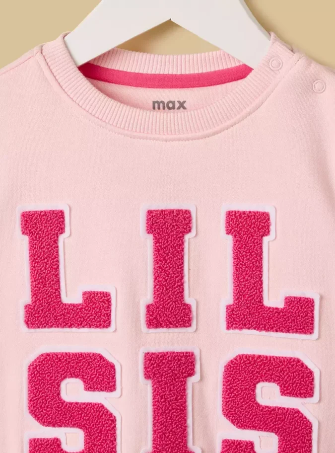 Applique Accent Sweatshirt-3