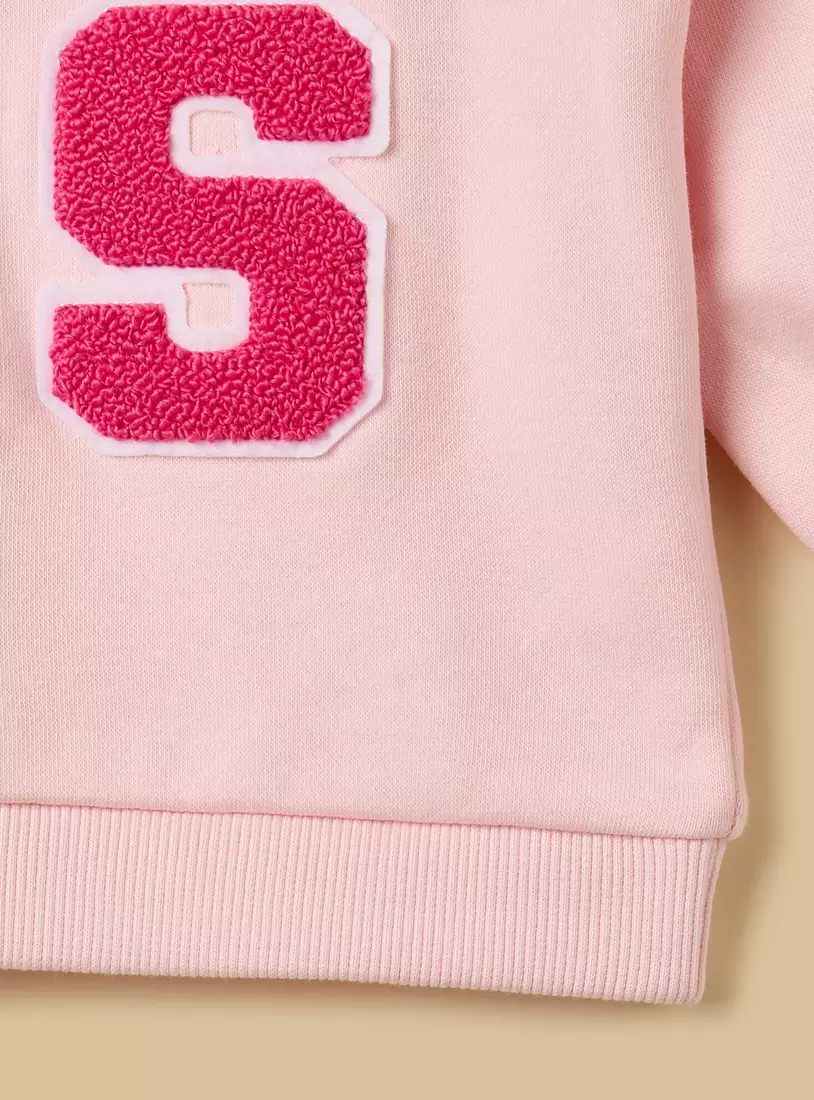 Applique Accent Sweatshirt-4