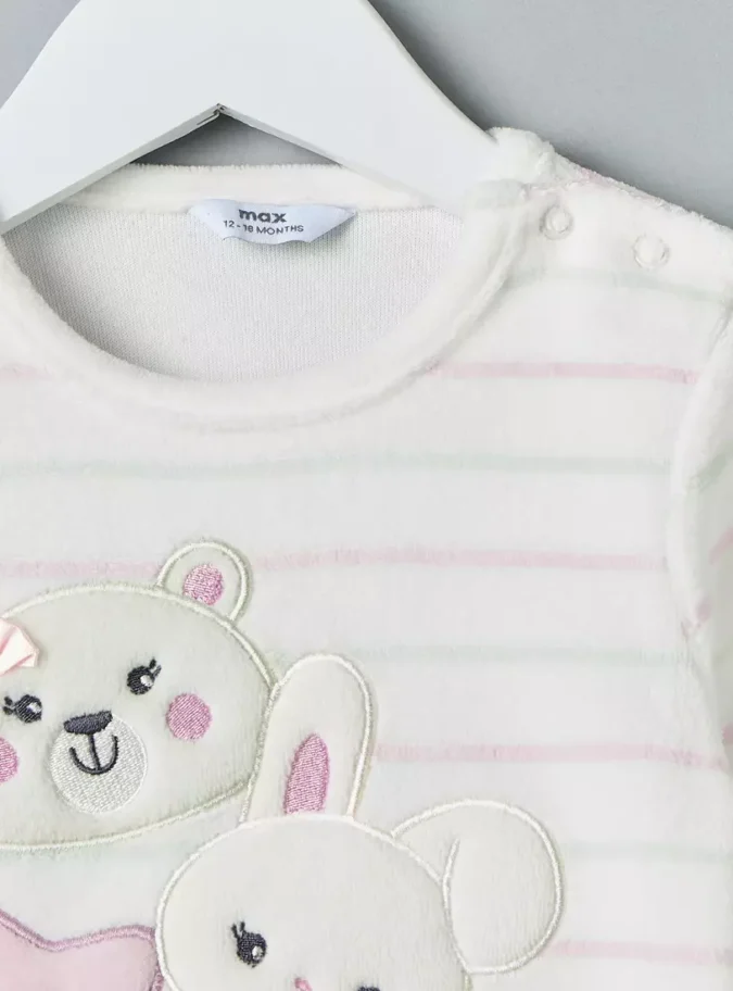 Applique Detail Better Cotton T-shirt and Pyjama Set-4