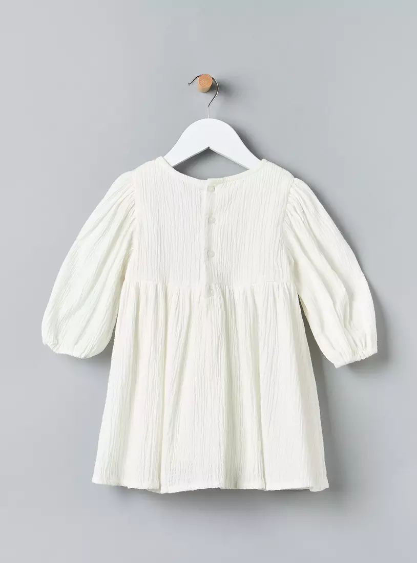 Bow Accent Better Cotton Gauze Dress-3