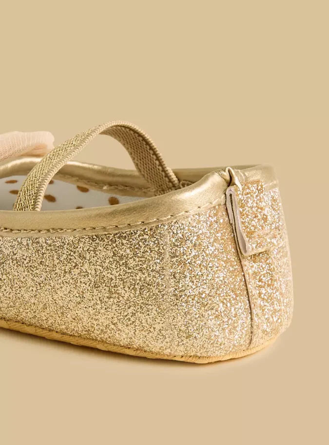 Bow Accent Booties with Elasticated Strap-4