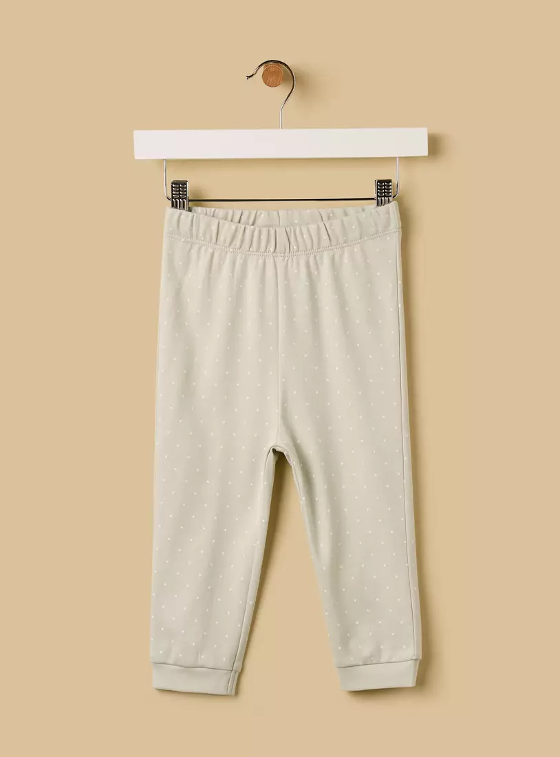 Bunny Print Cotton Pyjama Set-3