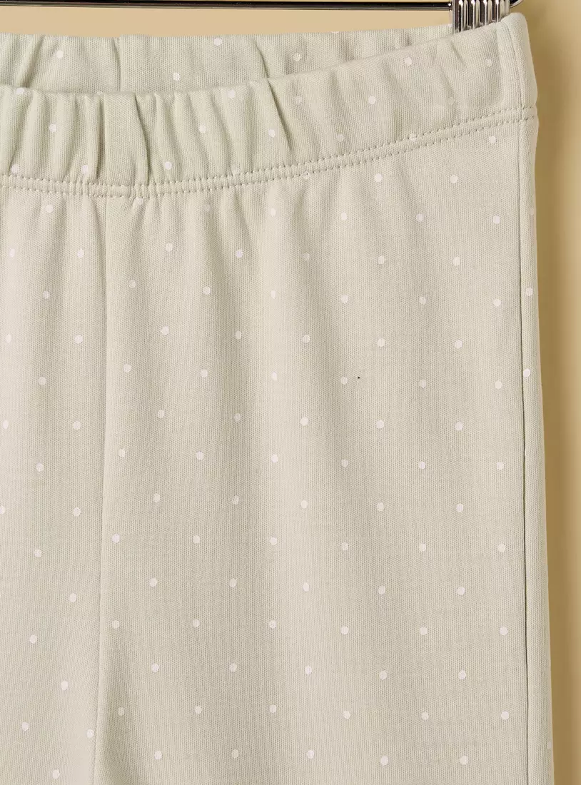 Bunny Print Cotton Pyjama Set-4