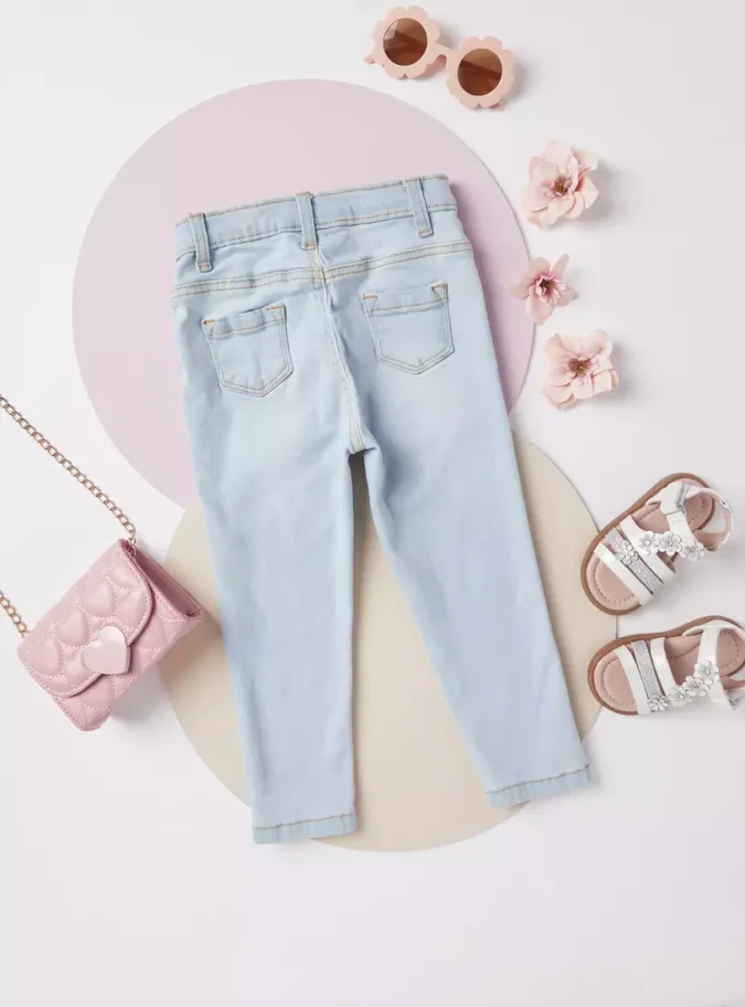 Comfort Fit Full Length Jeans with 5-Pockets-3