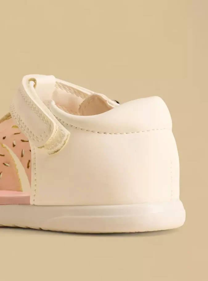 Cutout Detail Fisherman Sandals with Hook and Loop Closure-4