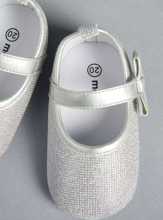 Embellished Booties with Hook and Loop Closure-2