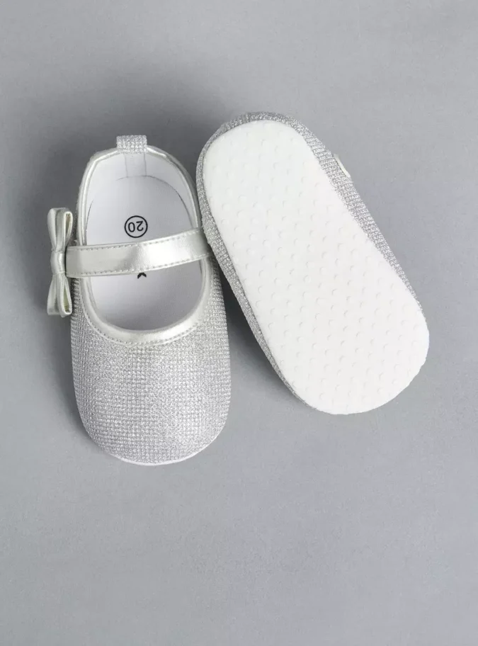 Embellished Booties with Hook and Loop Closure-4