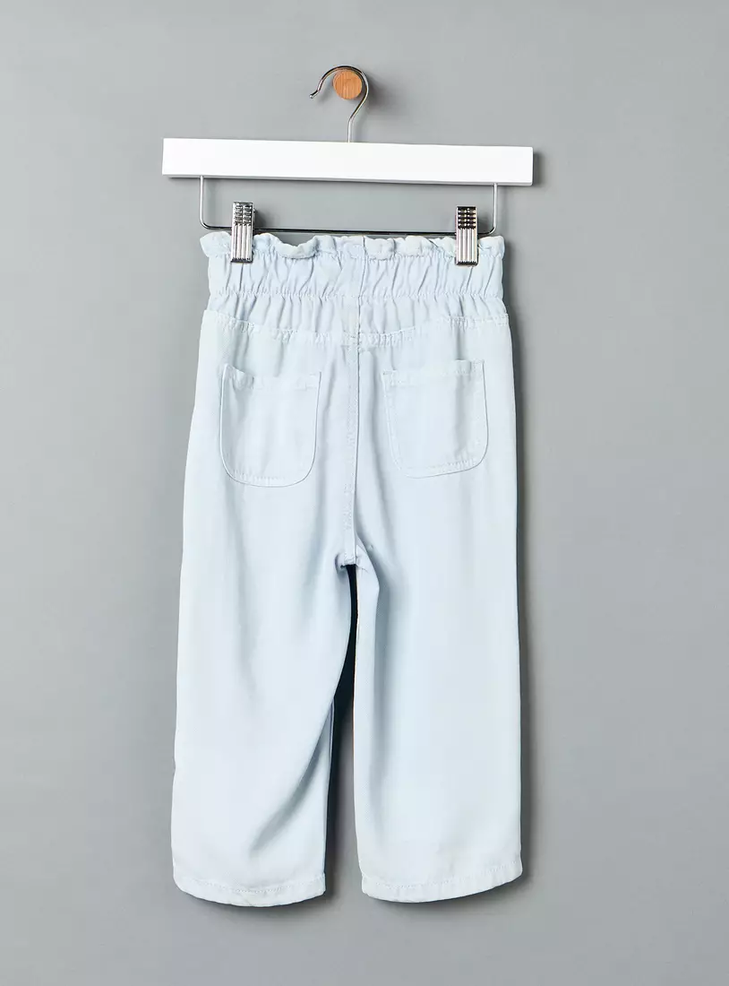 Embroidered Paperwaist Jeans-2