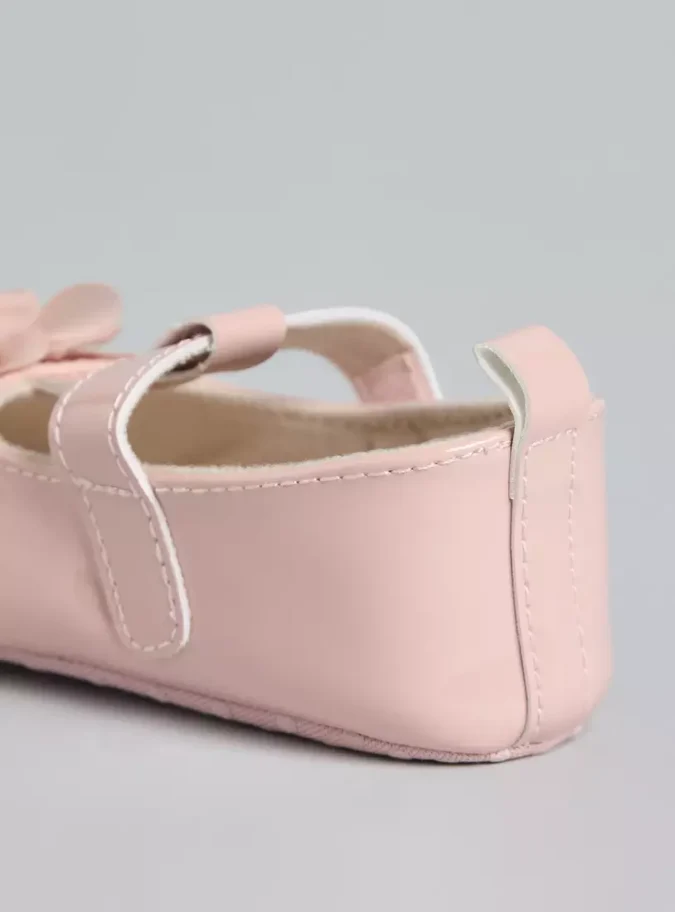 Floral Accent Booties with Hook and Loop Closure-4