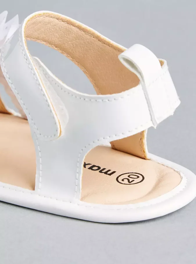 Floral Accent Booties with Hook and Loop Closure4