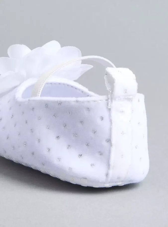 Floral Accent Slip-On Booties with Elastic Strap-4