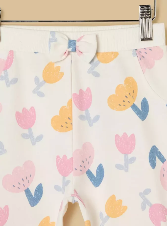 Floral Print Cotton Joggers3