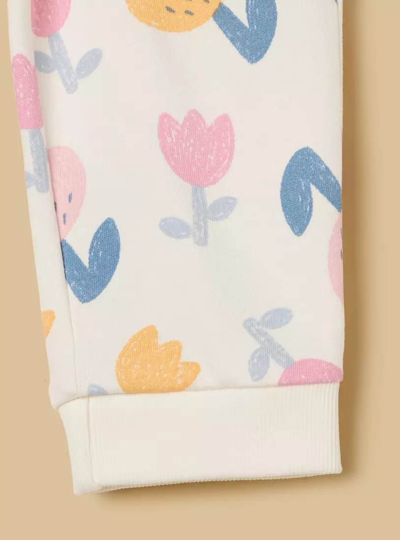 Floral Print Cotton Joggers4