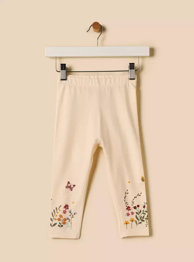 Floral Print Leggings-1