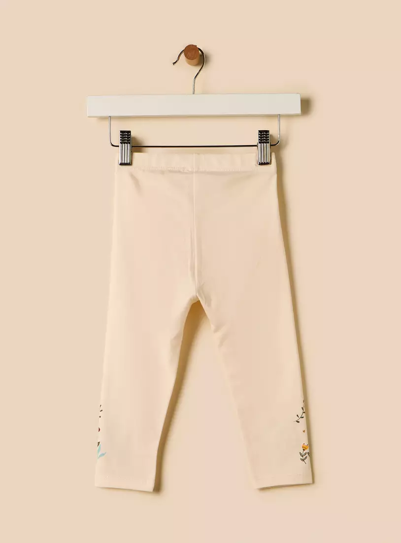 Floral Print Leggings-2