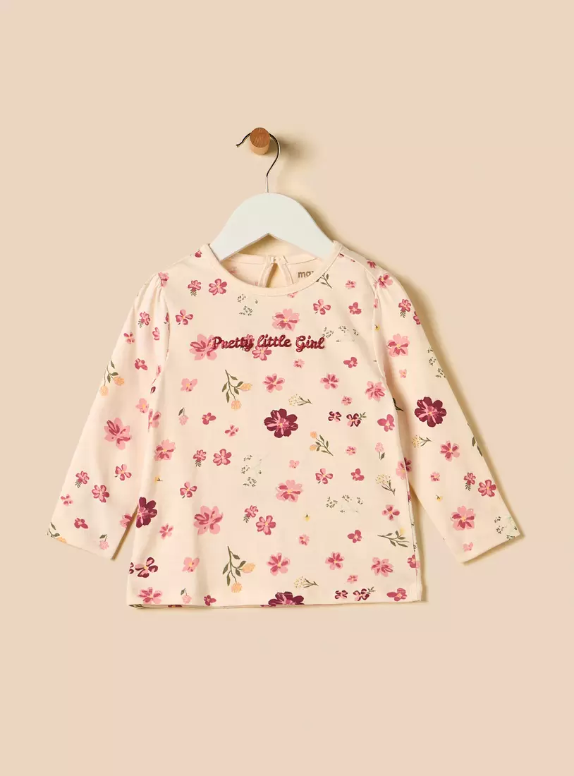 Floral Print T-shirt-2