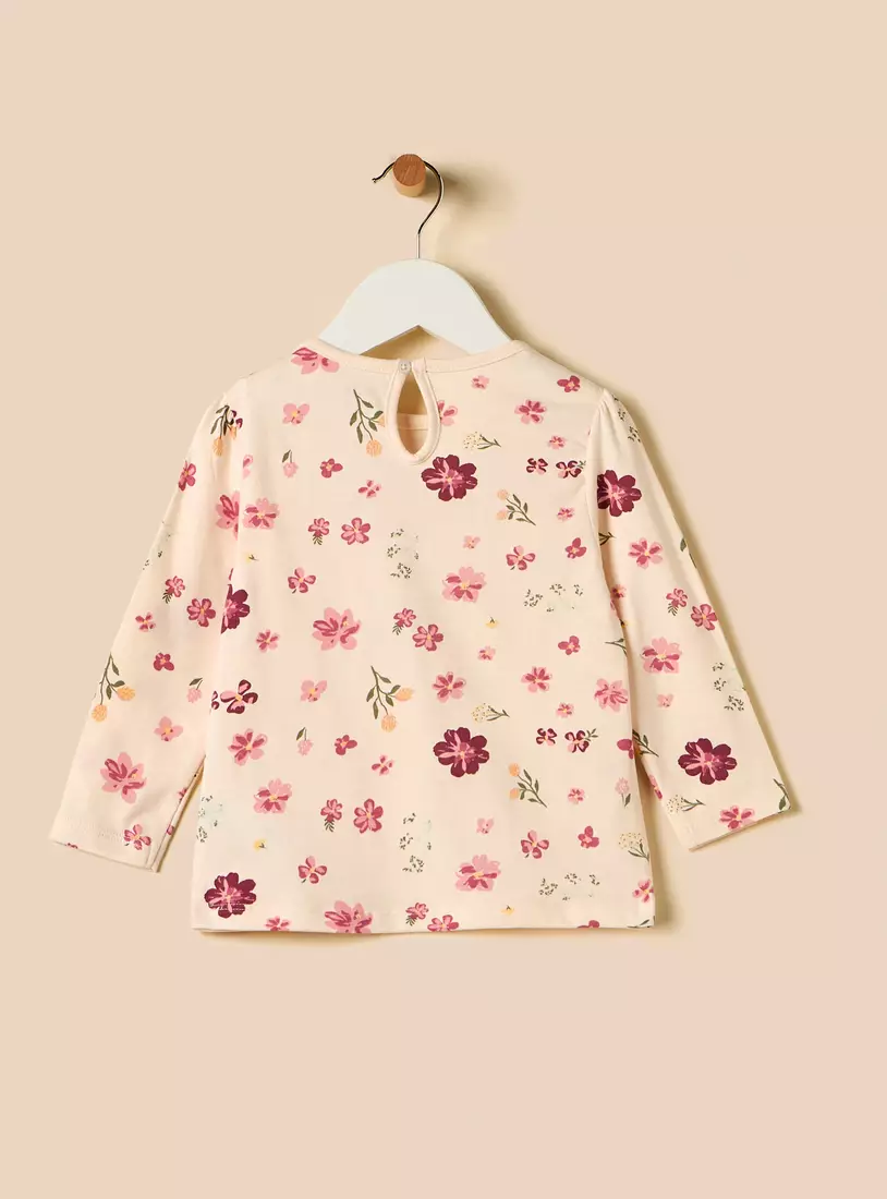 Floral Print T-shirt-3