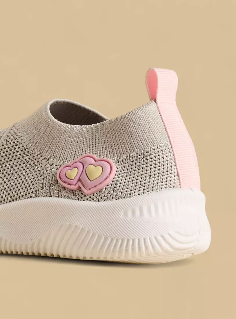 Flyknit Textured Slip-On Sports Shoes-4