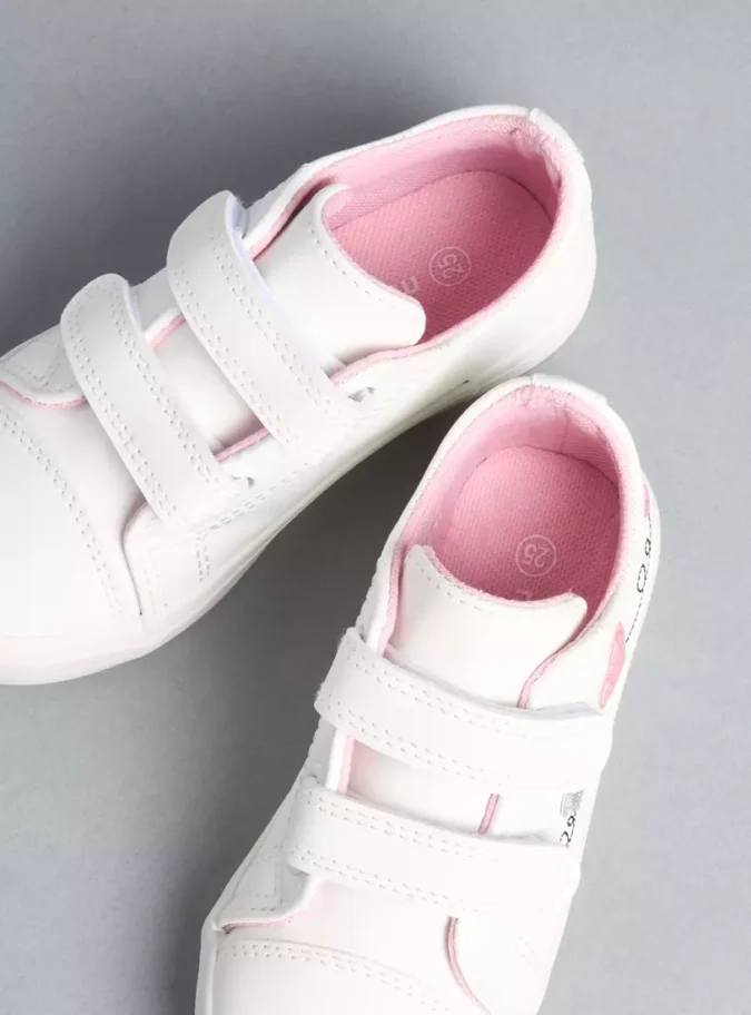 Graffiti Print Sneakers with Hook and Loop Closure-2