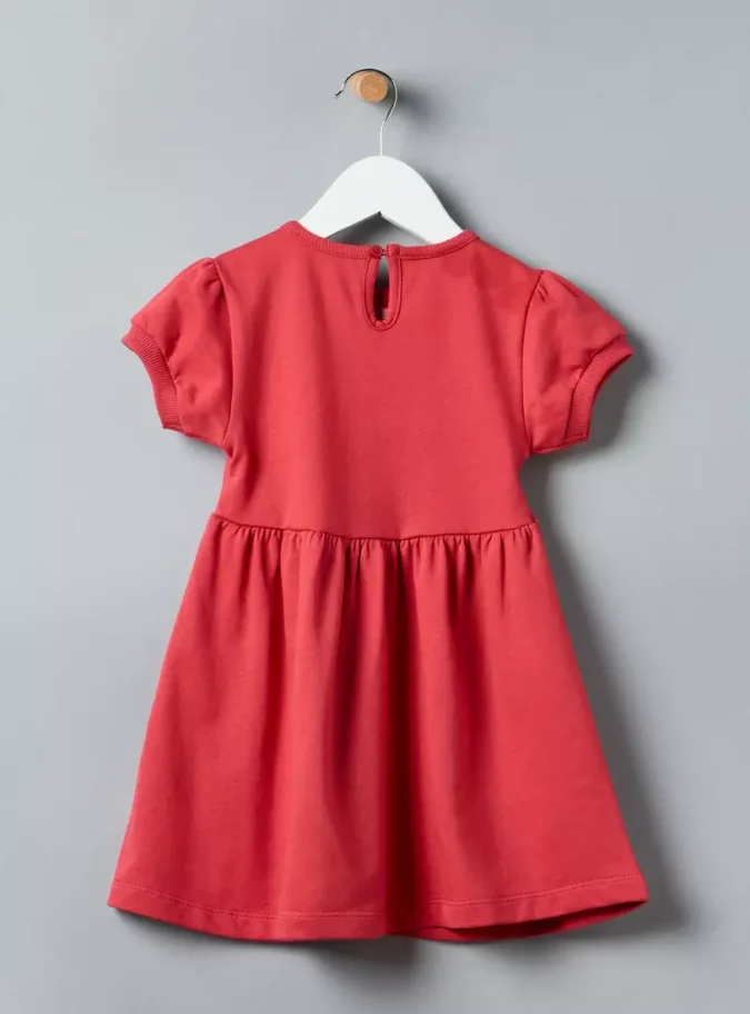 Heart Applique Cotton Dress-2