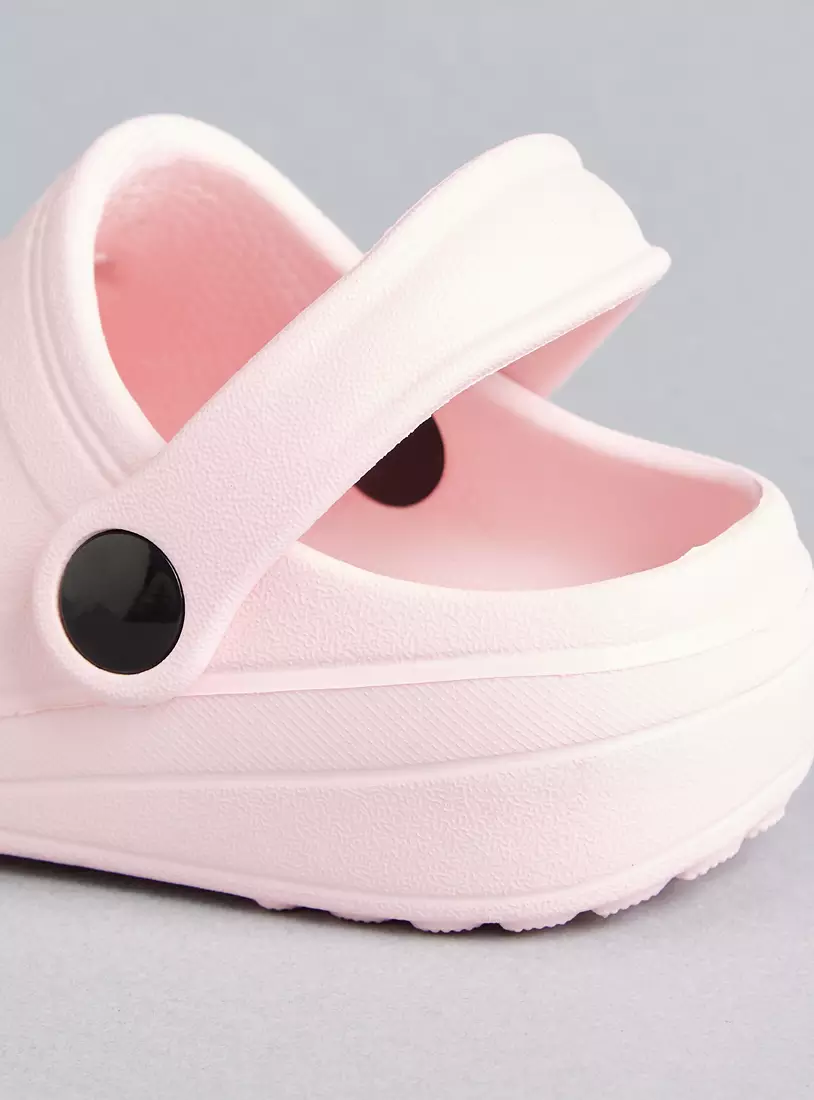 Heart Cutout Detail Clogs with Backstrap-4