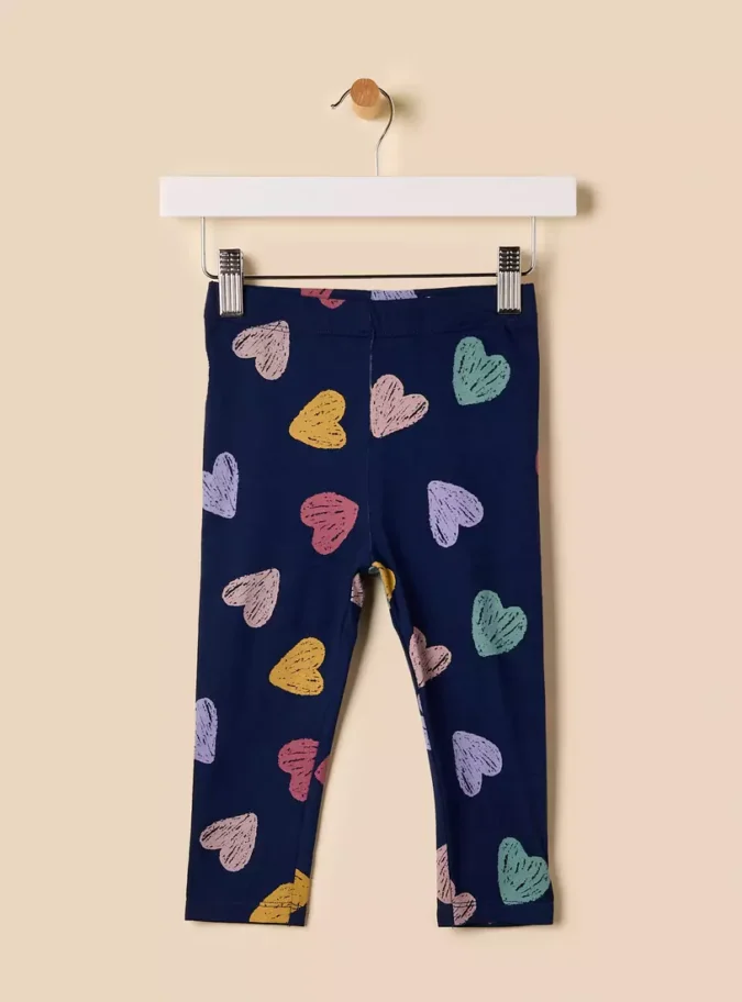 Heart Print Leggings-1