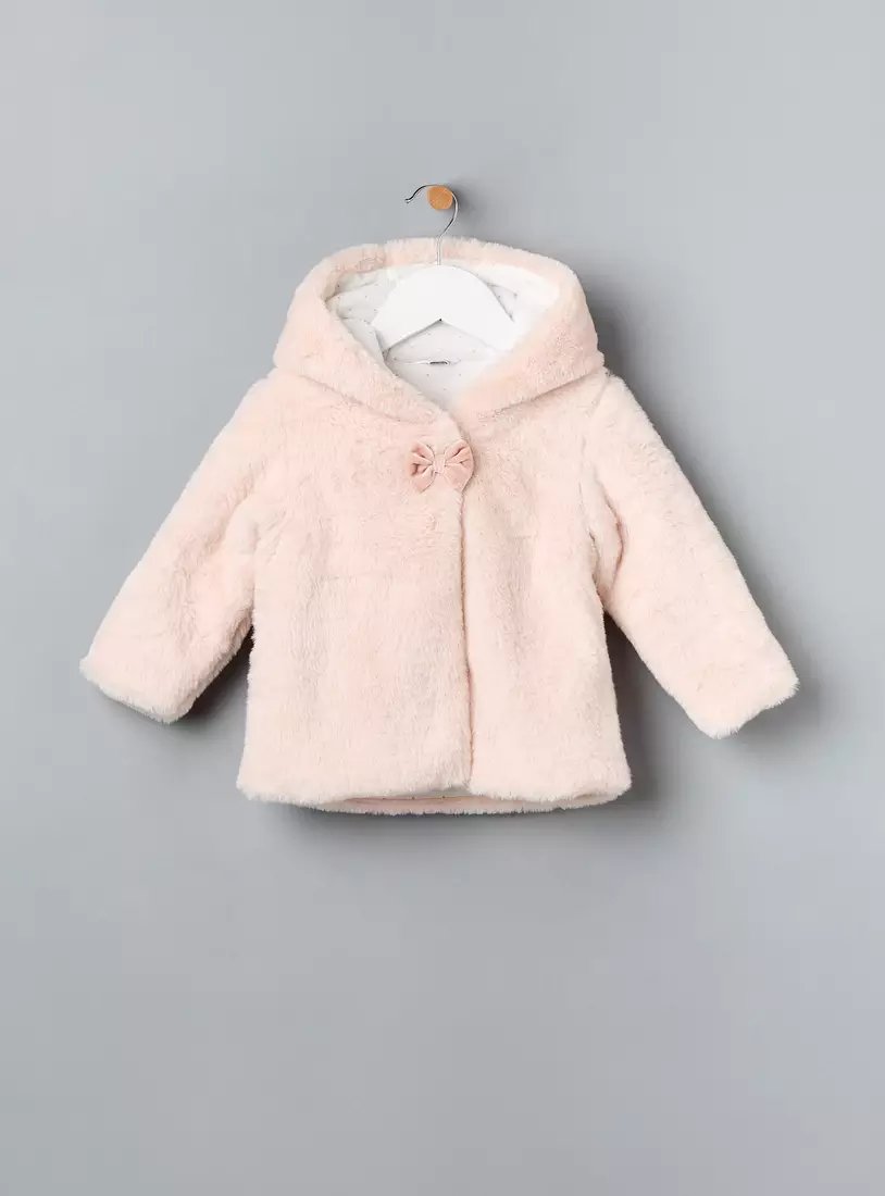 Hooded Faux Fur Jacket-2