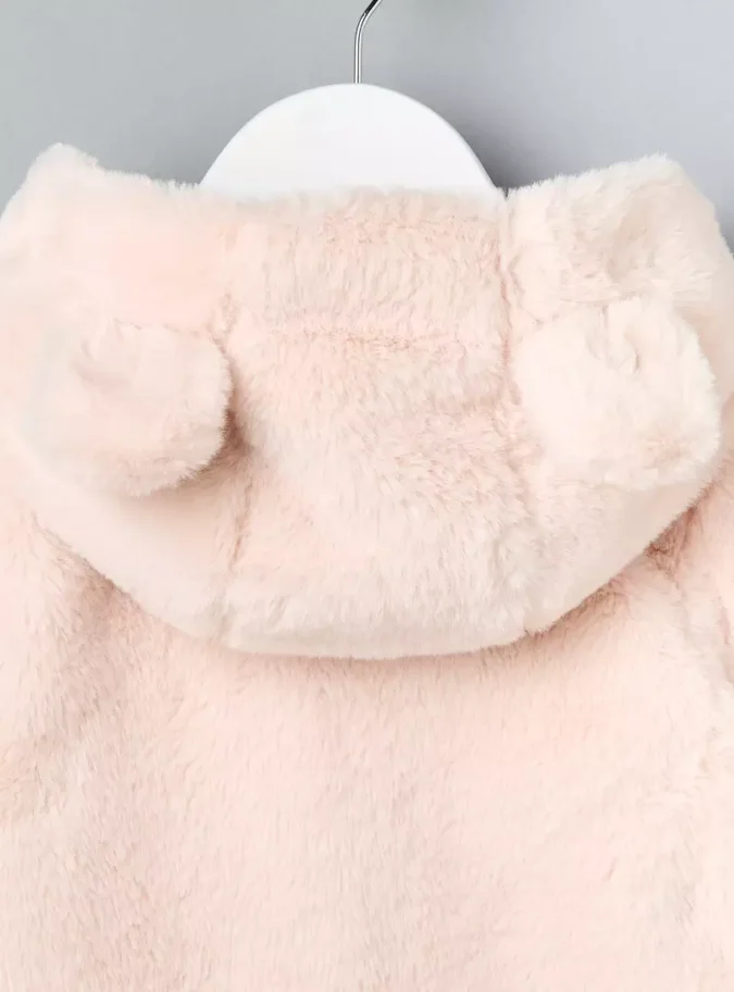Hooded Faux Fur Jacket-4