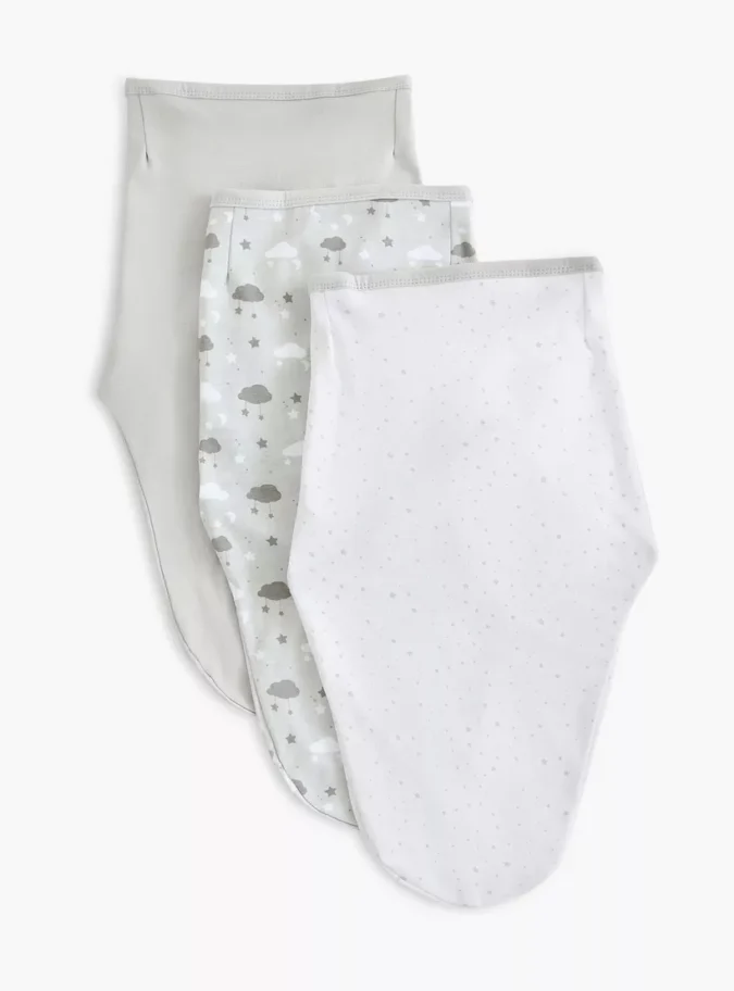 Juniors Ear Applique Swaddle Wrap - Set of 3-2