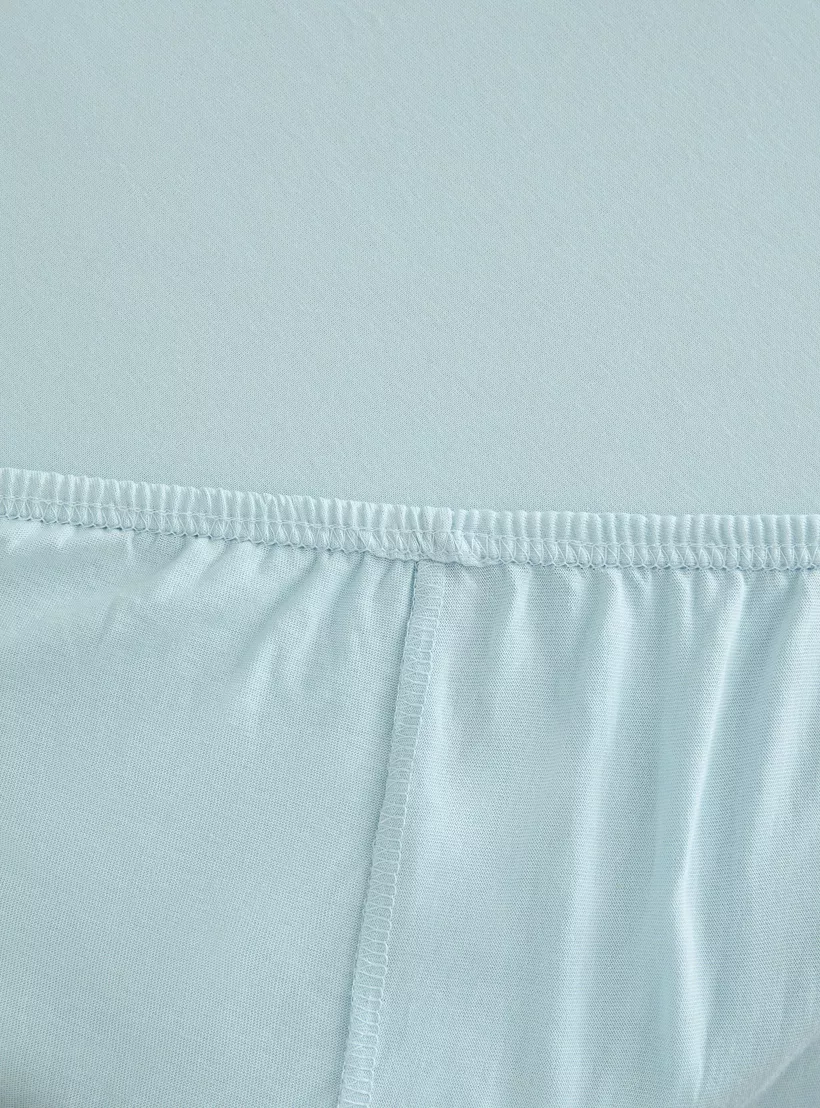 Juniors Solid Fitted Sheet - 70x130x20 cm-4