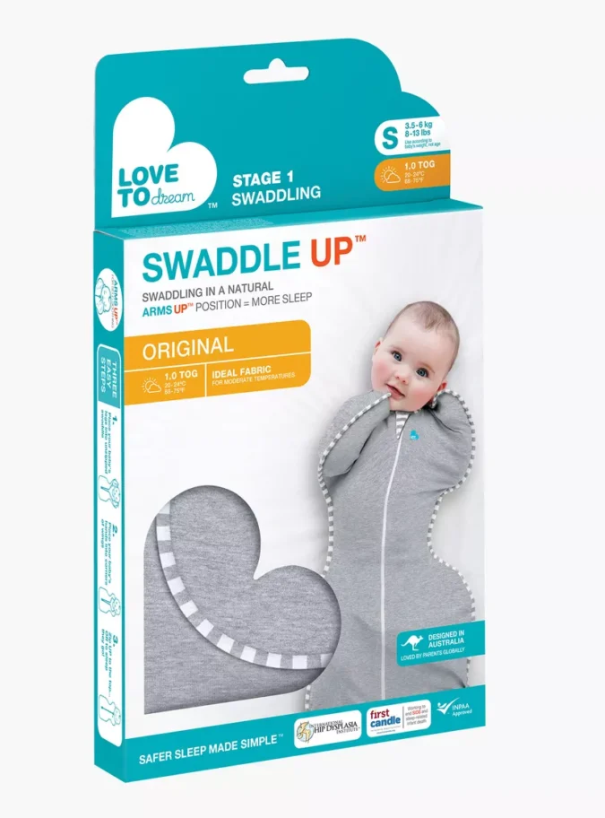 Love To Dream Original Solid Swaddle Up Sleeping Bag - Small-1