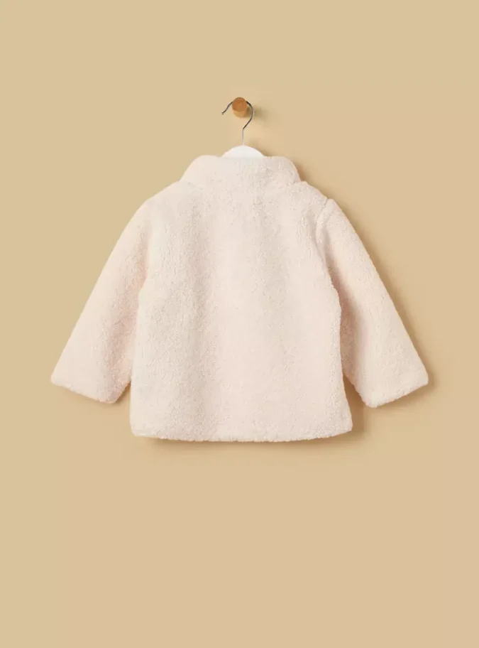 Mickey Mouse Applique Borg Jacket-3