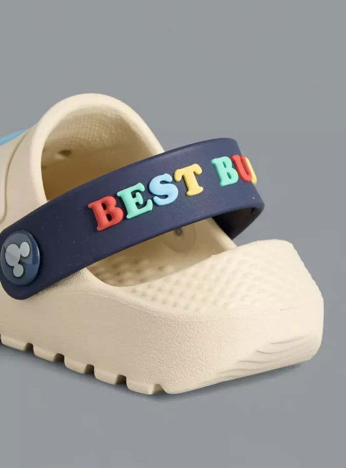 Mickey Mouse and Donald Duck Applique Clogs with Backstrap-