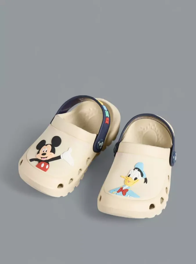 Mickey Mouse and Donald Duck Applique Clogs with Backstrap-2