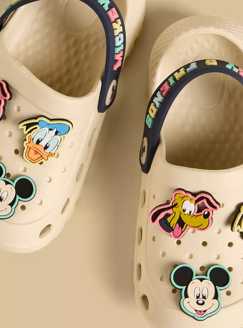 Mickey Mouse and Friends Embellished Clogs with Backstrap-2