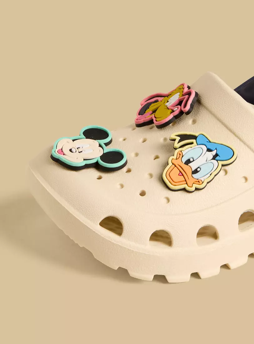Mickey Mouse and Friends Embellished Clogs with Backstrap-3