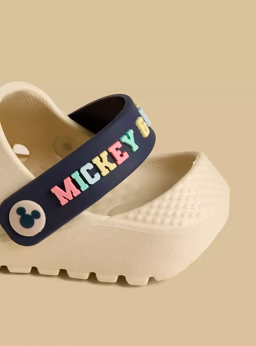 Mickey Mouse and Friends Embellished Clogs with Backstrap-4
