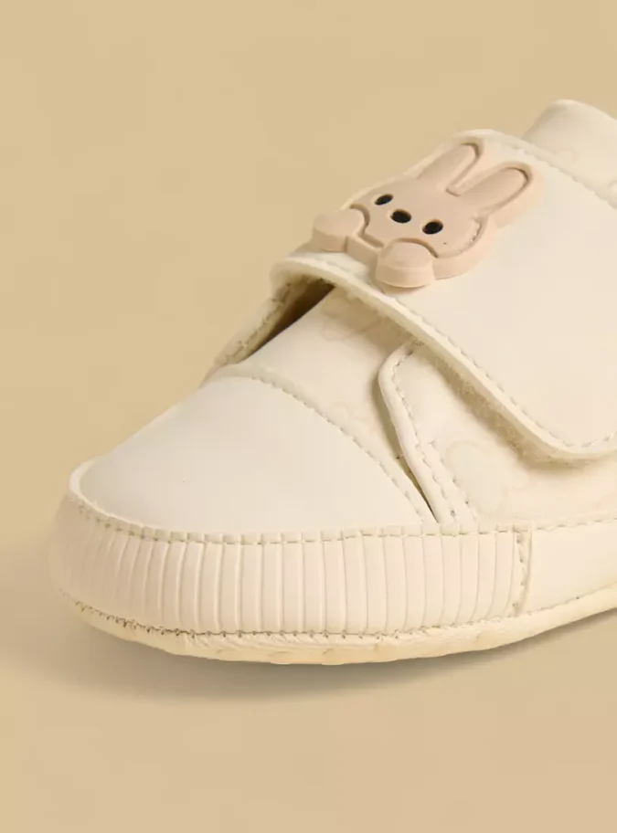 Miffy Applique Booties with Hook and Loop Closure-3