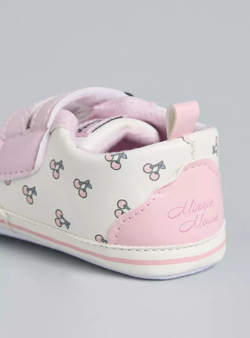 Minnie Mouse Accent Booties with Hook and Loop Closure-4