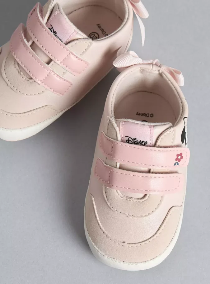 Minnie Mouse Print Booties-2