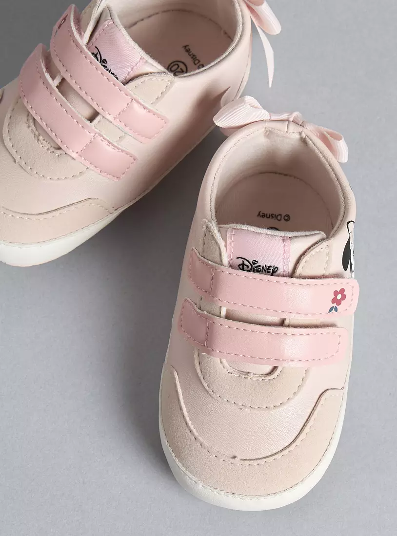 Minnie Mouse Print Booties-2