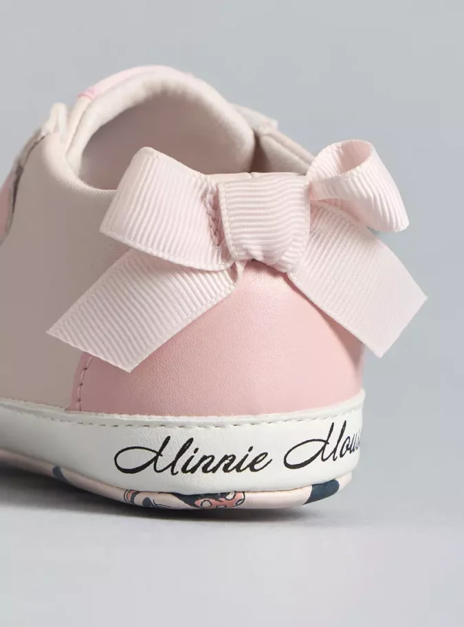 Minnie Mouse Print Booties-3