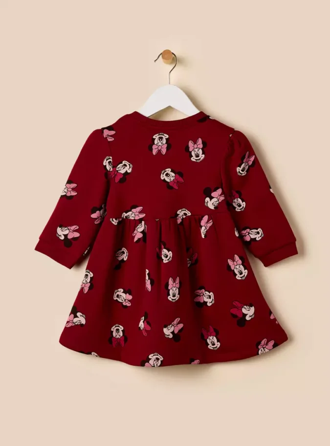 Minnie Mouse Print Sweat Dress-3